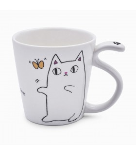 Taza gato SHIPPO shiro
