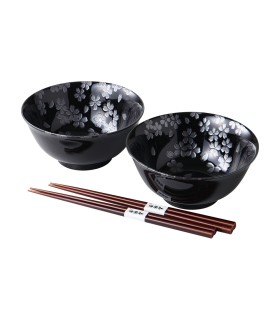 Set 2 Cuencos c/palillos GINSAI SAKURA