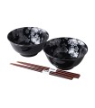 Set 2 Cuencos c/palillos GINSAI SAKURA