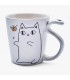 Taza gato SHIPPO shiro