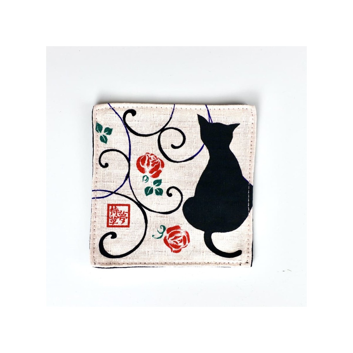 Posavasos Tela Kuroneko Shiro
